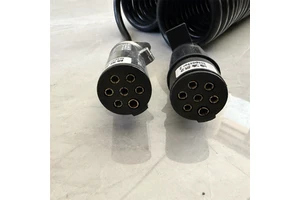 Vehicle Accessories 7 Core 7 Way Coiled Cable Trailer Tractor Ebs Spiral Cable Power Electric Wires Cables