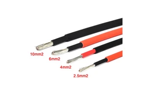 Solar Power Cable H1z2z2-k DC 1500V Single Core Tinned Copper 2.5mm/4mm/6mm/10mm XLPE Insulation