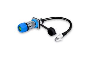 Latest 2026 Model D Type M20 RJ45 CAT6 IP68 Waterproof Panel Mount Data Linker Zinc Alloy Housing Ethernet Connector Male/Female
