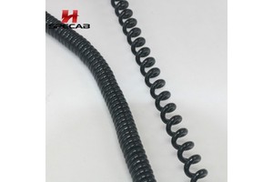 High Flexibility Spiral Cable3*0.75mm² Retractable Coiled Spring Cable for Industrial Control