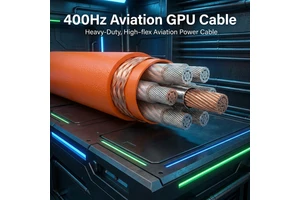PrimePro 400Hz Aviation GPU Cable | 7-Core Symmetrical Aircraft Power Link | Skydrol Resistant Ground Support Cable | IP67 Rated