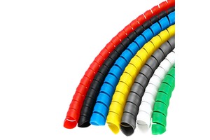 Custom Size Clear Nylon Spiral Wrap Tubing Non Stick Winding Tube Heat Resistant Corrosion Proof 600V Rated Cable Organizer