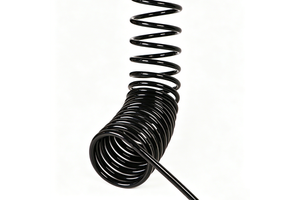 Customized Spiral Hybrid Cable Power Ethernet Integrated PUR Coiled Cable Power Spring Wire for Industrial Automation