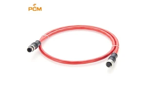 CC-Link M12 A-Code 4 Pos Male to Female Cable for Industrial Automation PLC Control Robotic Sensor I/O HMI Servo Motor