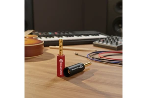 RASANTEK Gold Plated OFC Copper 4mm Banana Plug Professional HiFi Male Speaker Cable Terminal High Voltage 12V Low Loss Audio