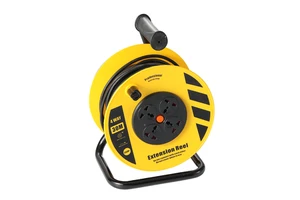100 ft 50m Heavy Duty Extension Cords Retractable Cable Reel UK EU Plug Copper Cable Extension