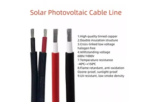 Solar Photovoltaic Cable PV DC Power Cable for Solar Energy System