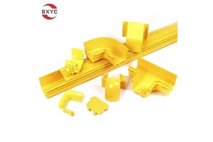 Boxun Yuncheng Yellow Fiber Reinforce Plastic Cable Tray 120mm Fiber Optic Cable Tray for Power Cable