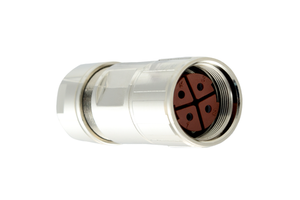 Servo Motor Circular connector Power supply socket M23 4pin V90 high inertia power cable connector 6FX2003-0LL13 for Siemens