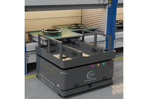 ChangTek Material Handling Equipment Electronic AGV Robotic Forklift For Warehouse Pallet Handling Smart Version 1T Load