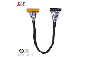 JYX OED/ODM 30 Pin 1280x1024 Tinned Copper LVDS Cable for ISO9001 IATF16949 for Durable Accuracy Repair for Motorcycle