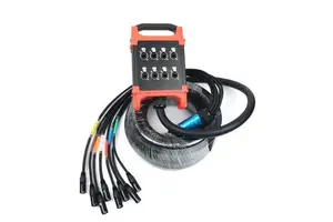Snake Cable 4/6 Channel 60 Meters RJ45 Cat5e Shielded Copper Solid Conductor Stage LED Screen Cable