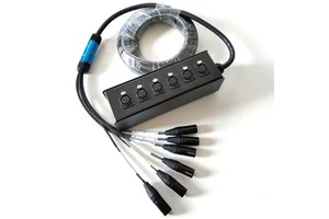 6-Channel Stage Box Audio Snake Cable Multi-core XLR Male-Female PVC Jacket Stock Recording Studio Microphone