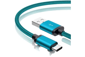3A USB to Type-C Fast Charging Cable Data Transfer for Cameras Nylon TPE PVC Jacket Braid Shielding