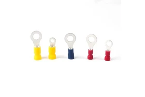 Ring Pre-insulated Copper Terminal Crimp Cable Lugs Cold-pressed RV1.25-5 Secure Wire Connectors for Power Accessories