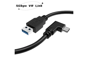 USB C to USB a 5Gbps High-Speed Computer Camera Cable with Right-Angle Connectors L-Shape Design and 3A Fast Charging Function