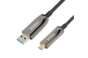 Fiber Optic USB-C Cable USB 3.2 Gen1 5Gbps Active Optical Long Distance 4K Speaker Cameras Webcams Hubs VR/AR