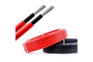 Photovoltaic Solar Energy Cable Tinned Copper Industrial High Voltage 1000/1500V IP66 PVC Insulation 25 Years for for 30A