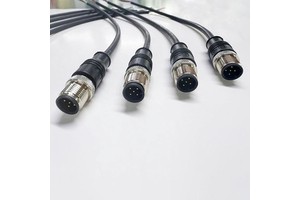 M12 L Code 5 Pin Male Female Industrial Profinet Ethernet Cable Assembly Flexibility Auto Wire Harness