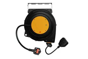 Linsheng UK Plug H05VV-F 16M Heavy Duty Commercial Cable Reel Power Cable Reel for Outdoor Use