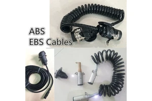 ABS EBD EBS Coiled Spiral Power Cables and 7pins 7 Wires 4491731200 for wabco knorr Bendix Oem 4460082300 4491261200