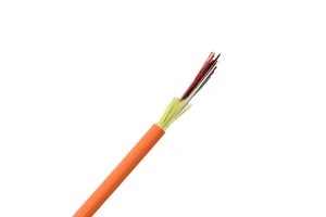 GJFJH Indoor Multimode Fiber Optic Cable 2/4/8/12/24 Core Orange Jacket PVC Sheath Tight Buffer Aramid Yarn Reinforced Gigabit