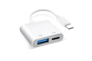 Strong Compatibility Portable USB 3.0 Female OTG Cable Camera Adapter with Charging Port