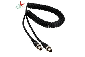5PIN Metal Detector Audio Spiral Coiled Cables