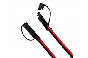 14AWG 300V PVC IP67 SAE To SAE Extension Cable (1.6FT/0.5M) For Solar Panel Battery Automotive RV Camp Trailer Tractor