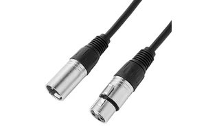 XLR Male-to-Female Braided Gold Plated Audio Cable for Amplifier Mixing Console Camera Piano Speaker Adapter