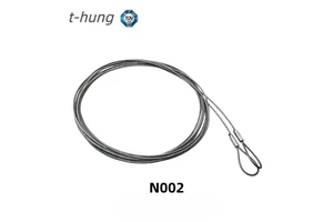 Galvanized Steel Wire Rope Safety Cable With Loop Ends Custom Length Available ,Stainless Steel Available