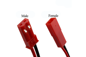 Custom SYP-02T-1 2.54 2pin Female Male Plug Silicone Rubber Servo Cable Red 2.54mm 2P JST RCY SYP Connector Wire Cabel Harness