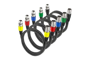 Xput Oxygen Free Copper XLR Microphone Cable Shielded DIY Audio Aux Cord for Mic Mixer Amplifier Stage Recording Audio Equipment