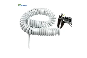 High Flexible PVC Stranded Industrial Coiled Electrical Power Cable 7/8/9/10/11/12 Core Retractable Spiral Cable