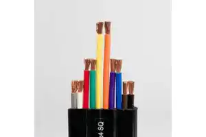 Multi Core Copper Conductor PVC PUR Sheathed Flat Cable for Reel