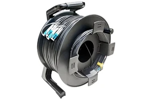 SM Armoured SJTW Rubber Fiber Optic Patch Cord Reel 250M/500M IP44 Tactical Outdoor Extension Cable