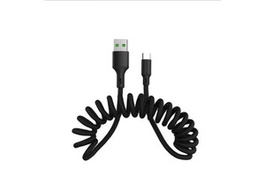 Good Quality USB Type C Flexible Spiral Coil Spring Charging Data Sync Cables