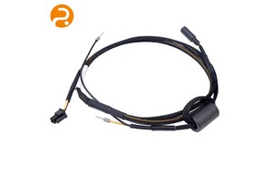 High-Performance Custom Aluminum Conductor PTFE Industrial Braided Shield Adapter Connector 12V 100mm Wiring Harness