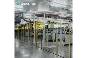 Robot Work Area Fence - Designated To Secure The Robot's Working Space, Promoting Safe And Efficient Workflow Robot Fences