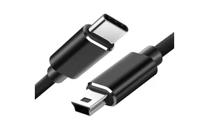 USB-C to Mini USB Cable 1m, Quick Charging & Data Sync Cord for Dash Cam, Camera, PS4 Controller & More