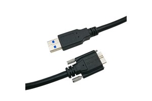 5M USB 3.0 Type A to Micro B Male Cable With Double Screw Lock Industrial Camera USB3 Vision Cable Machine Vision Cable Assembly