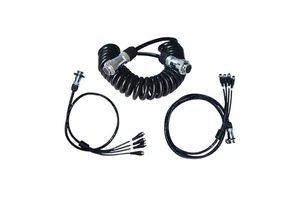 High Performance 7Pin Spring Cable Pure Copper Wire with PU Insulation Stretchable for Automotive Trailer Connections