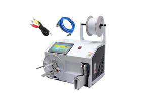 FACTORY Semi-auto Wire Cable Winding Binding Tying Machine for 8 and 0 O Shape for USB Copper Wire
