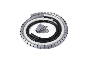 High Quality Spiral Wrap Cable Plastic Black Spiral Wrap for Wire-arrangement Cable Management Kit