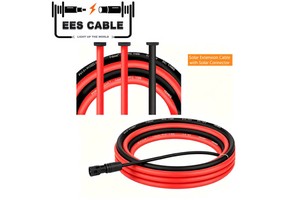 China Cable Red Solar Extension Cable 4mm2 6mm2 4mm 6mm Black PV Connector Power Cables XLPO Insulation 1000V 1500V Copper