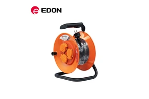 EDON Motorisierte Kabeltrommel 25M European Power Wire Extension Retractable Electrical Cable Cord Reel