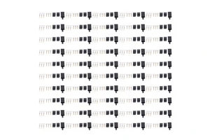 50PCS Servo Receiver Connector Plug with Lock and Male Female Gold Plated Terminals Kit