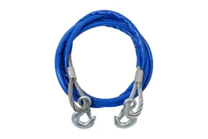 Steel Wire Tow Cable Tow Strap Towing Rope with Hooks for Heavy Duty Car Emergency