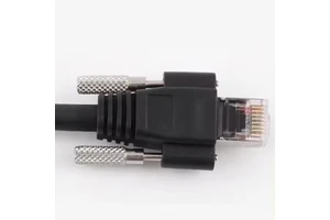 UFRIEND Industrial Accessories Custom PVC Cat5e RJ45 Ethernet Patch Network Cable 2 Screws Locking 1000 Mbps CE RHOS Certified
