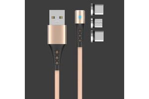 Wholesale Supply 4-in-1 All Purpose Mobile Cable USB 3.0 5A Fast Charging TPE Magnetic Interface Pure Copper for Camera